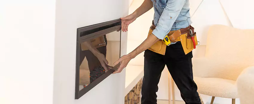 Metal Fireplace Installation in Woodstock, Illinois