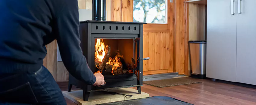Open Hearth Wood Fireplace Installation in Woodstock, IL
