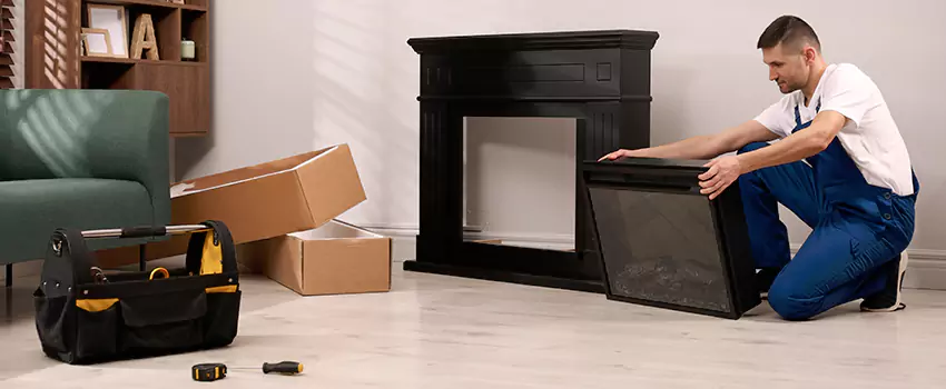 Old Rusted Metal Fireplace Repair And Replacement in Woodstock, IL