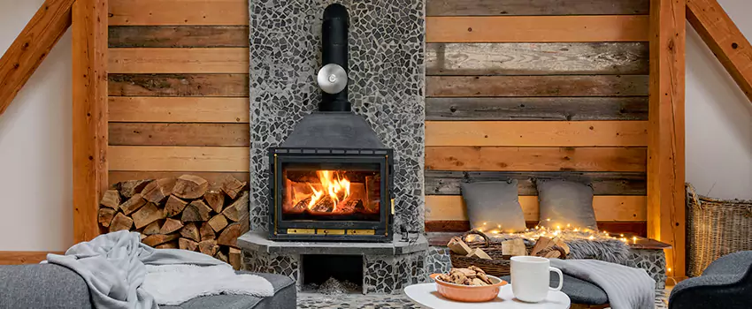 Thelin Hearth Products Direct Vent Gas Stove Fireplace Inspection in Woodstock, Illinois